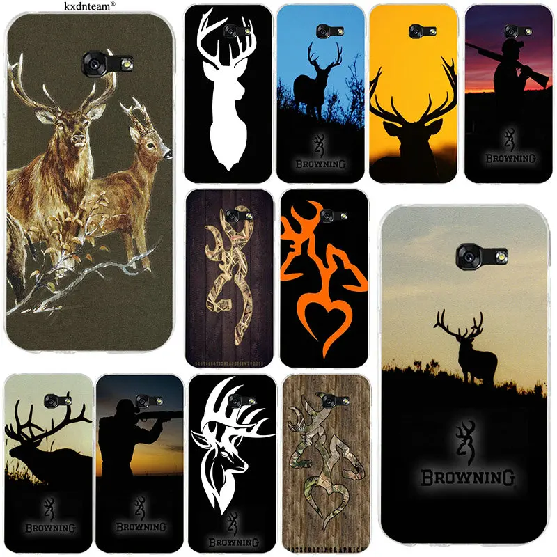 

Hot Browning Hunting Deer Head Soft Phone Case TPU Silicon for Samsung Galaxy A3 A5 A7 2016 2017 Core 8262 850 Grand I9082 Shell