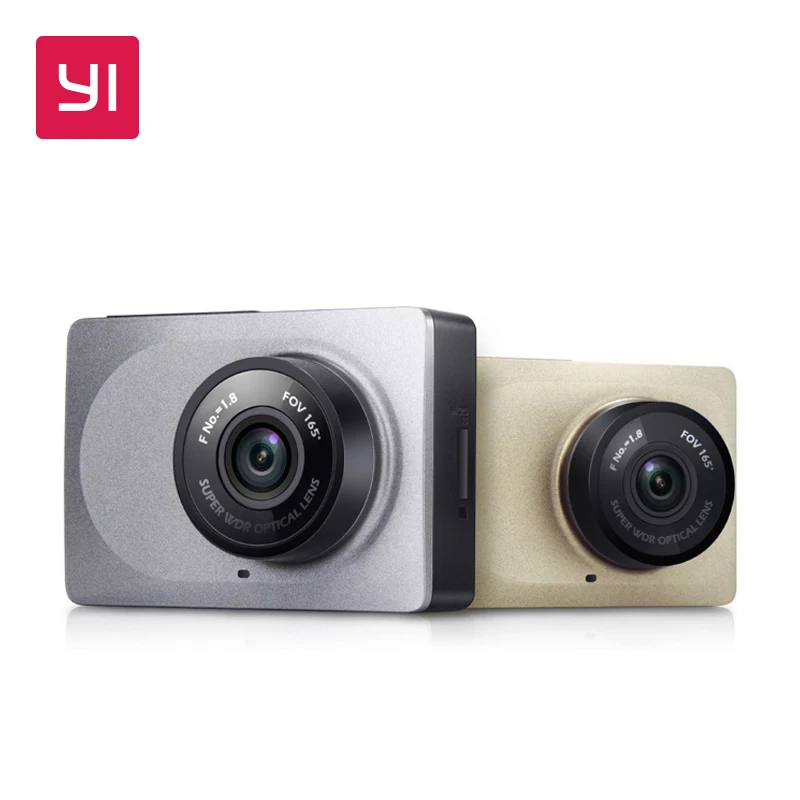 YI Smart Камера с 16G 2 7 &quotЭкран Full HD 1080P 165 градусов широкоугольный автомобиль камера