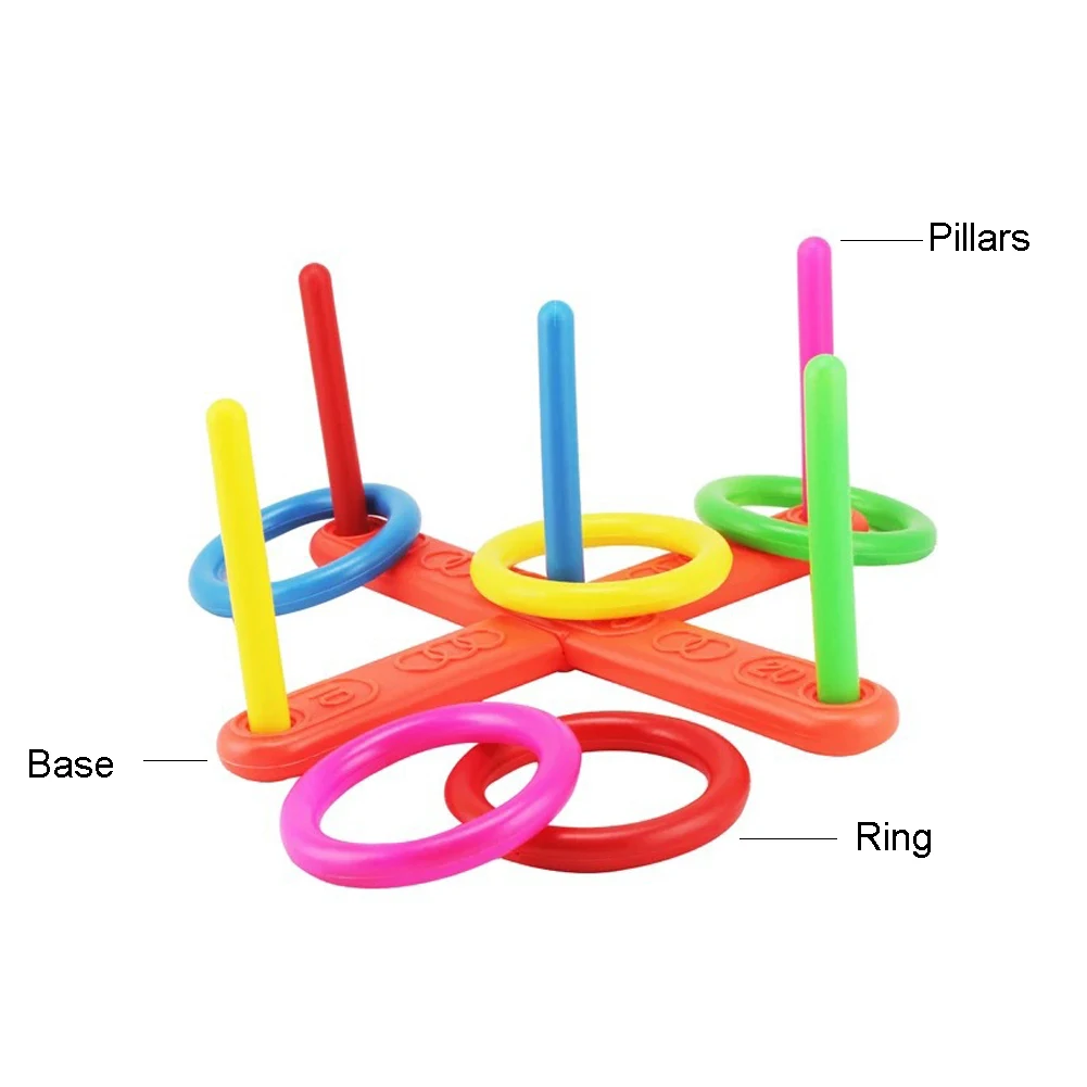 1 Набор наружных колец-колец, пластиковые кольца-бросок, веселые детские спортивные игрушки, крестик, сад, игровой бассейн для детей, подарок