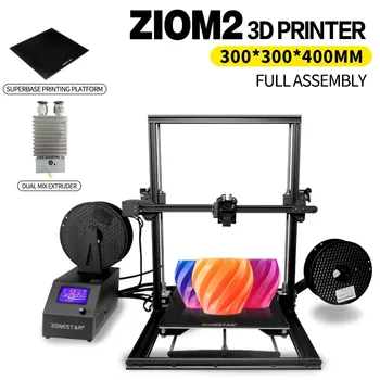 

ZONESTAR Z10 Lager Size 3d Printer Single/Dual Extruder Auto Mixing Color With Tempered Glass Hotbed Fast Assembled
