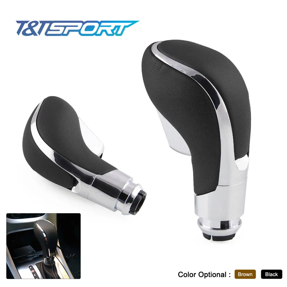 Free Shipping PU leather & ABS plastic Automatic Gear Stick Shift Knob