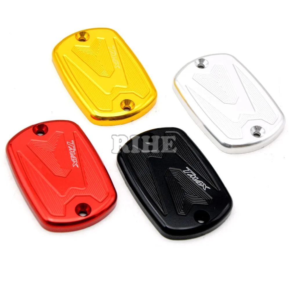 CNC Motorcycle Brake fluid Reservoir Cover Cap For YAMAHA TMAX500 T-MAX500 TMAX 500 2004-2011 2005 2006 2007 2008 2009 2010 motorcycle cnc front brake fluid reservoir cap cover for yamaha t max 530 500 tmax530 xp530 2012 2016 tmax500 xp500 2008 2011
