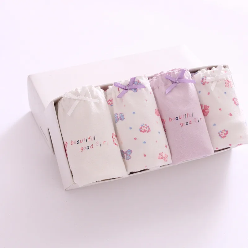 Child Girl Cotton Underwears Briefs 4pcs 5