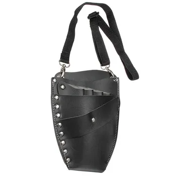 

1pcs Leather Hairdressing Case Tools Scissor Bag Barber Holster Pouch Holder Rivet Purse Adjustable Waist Shoulder Belt