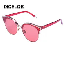 DICELOR Marca Diseño Redondo Rojo Flecha Estilo Wayfarer gafas de Sol Polarizadas para Las Mujeres gafas de sol mujer 2017 Recién Llegado de Buena