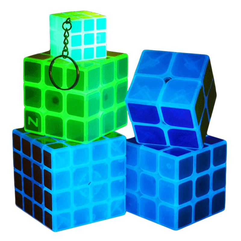 

Z-cube 10 Kinds Glow in Dark Magic Cube Puzzle Toy Luminous Magic Cube noctilucous Kids Educational Gift Toy Classic 3x3x3/4x4x4