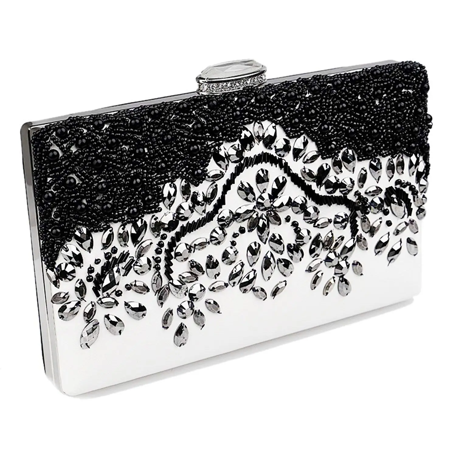 Clutch Evening Bag Giltter Beaded Flap Clutch Evening Handbag Pursein