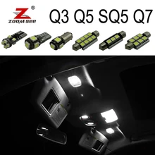 100% Bianco Canbus Errore lampadina A LED Gratuita SQ5 interno della cupola mappa luce Kit per Audi Q3 Q5 Q7