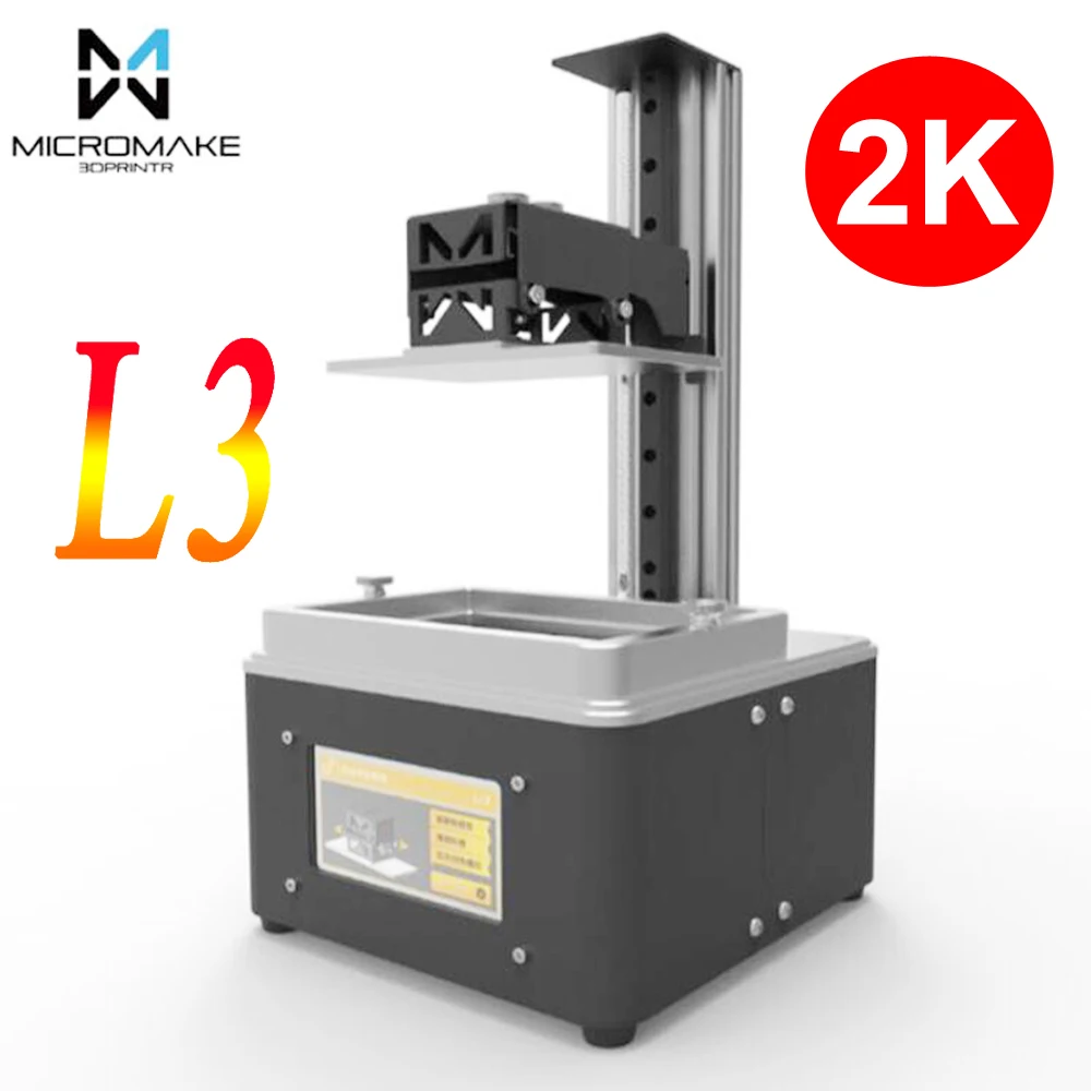 Micromake 3d printer L3 wifi UV light curing SLA/LCD/DLP 3d printer high precision 2K impresora for Jewelry dentistry photon Micromake 3d printer L3 wifi UV light curing SLA/LCD/DLP 3d printer high precision 2K impresora for Jewelry dentistry photon