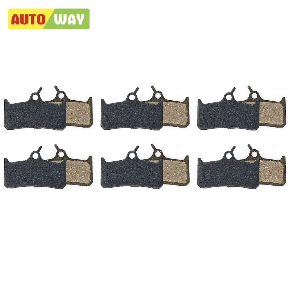 Autoway 6 Pairs Bicycle Disc Brake Pads For Shimano Deore XT,Cleg DH