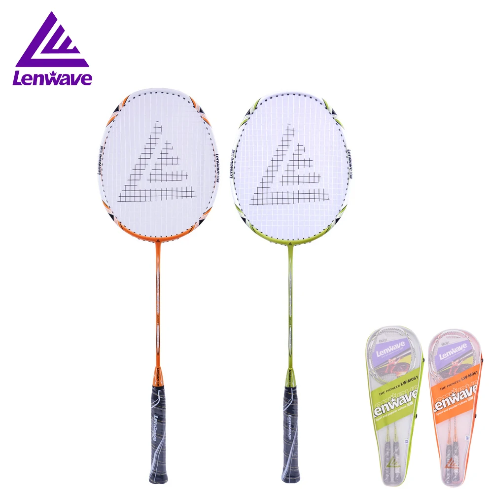 1 Pair Durable Racket Aluminum Carbon Badminton Racket With Carry Bag