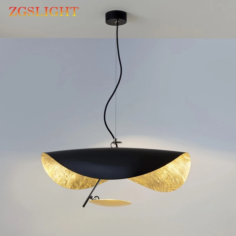 

Minimalism Postmodern Led Pendant Lights Flying Saucer Hat Art HomeDecor Hang lamp Living Room Restaurant Kitchen Lights Hanging
