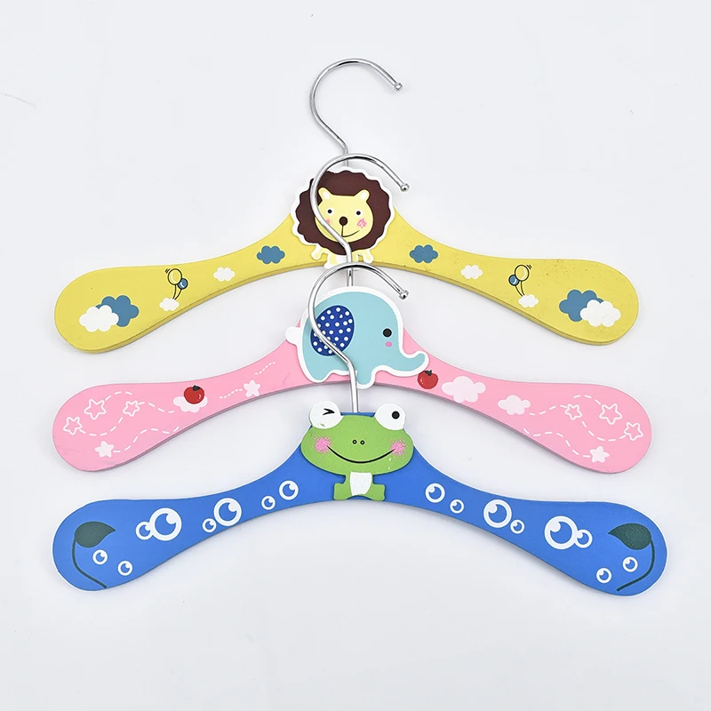 5 Pieces Pet Dog Clothing Hangers Animal Design Wooden Pet Clothes