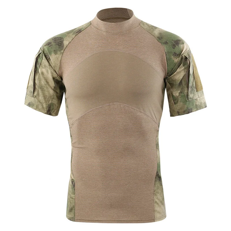 Новые мужские тактические футболки Airsoft Uniforme, камуфляжные футболки с коротким рукавом для охоты, туризма, охоты, базовые слои, одежда для пейнтбола