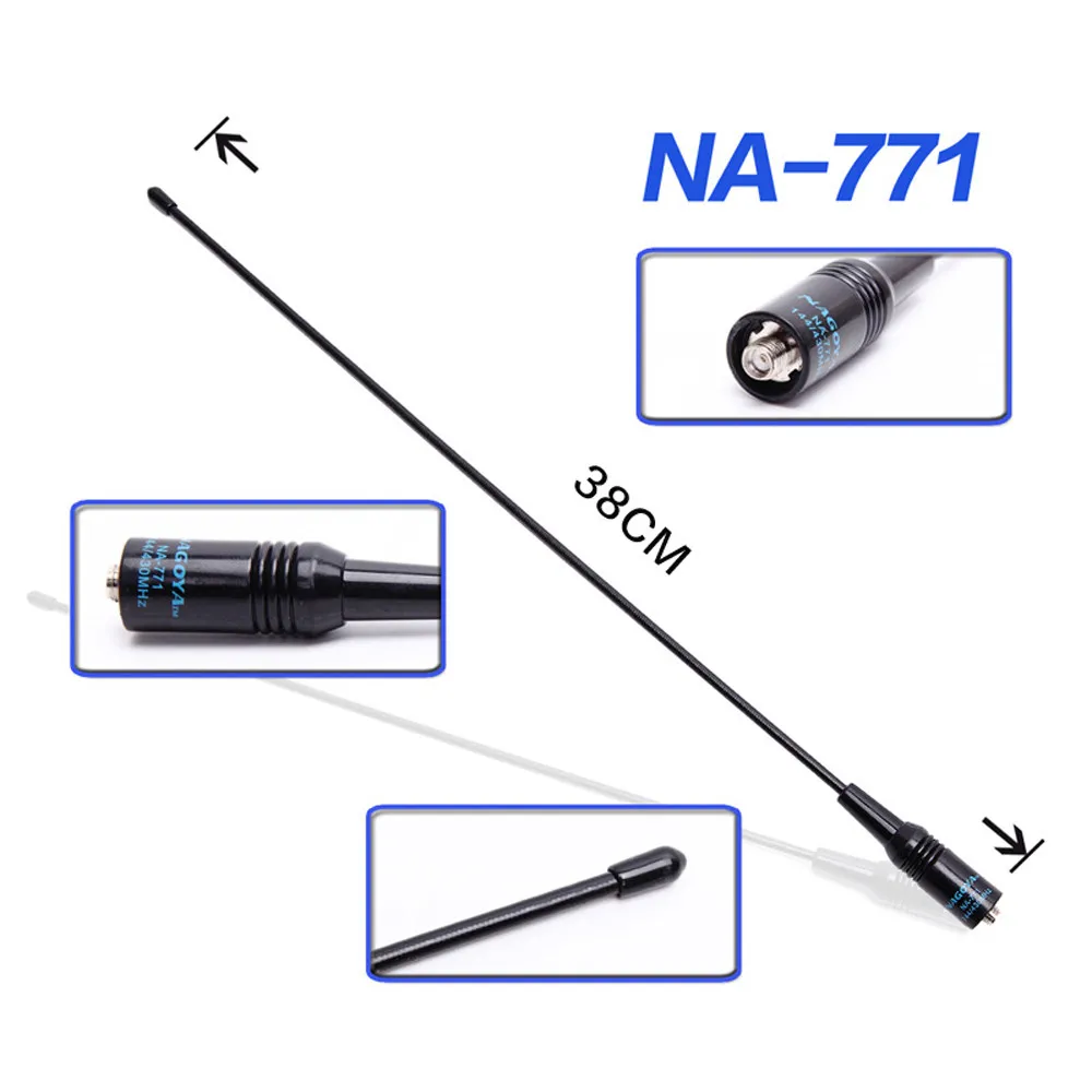 Для Baofeng UV5R UV-82 144/430 МГц двухдиапазонная антенна NA771 SMA 10 Вт Женская naoya