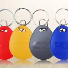 100 шт. RFID 125 кГц бирка TK4100 EM4100 Близость ID брелки электронные ключи безопасности брелки Кольцо RFID карта для контроля доступа посещаемости времени