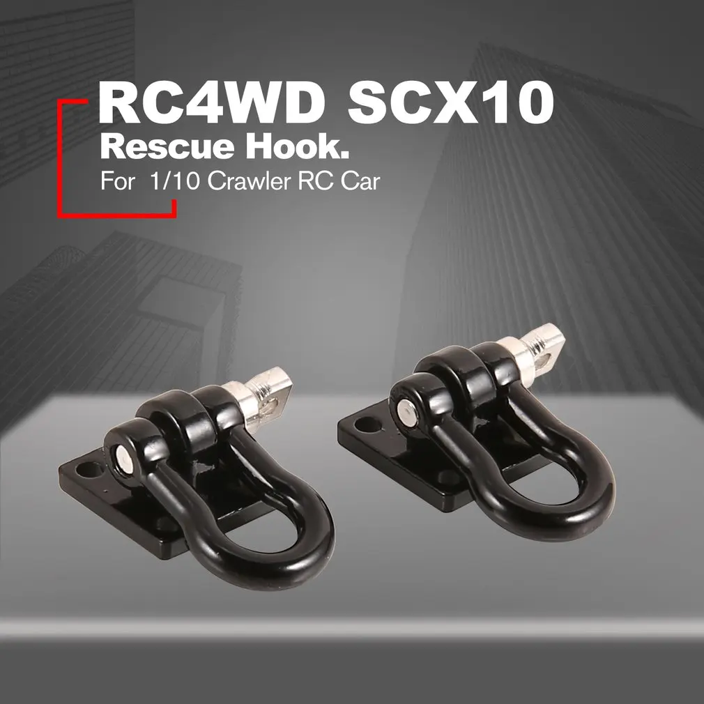 

2pcs Metal Premium Trailer RC Winch Rescue Hook for 1/10 RC4WD Warn RC Car Truck Crawler Off-road Spare Part Accessories Parts