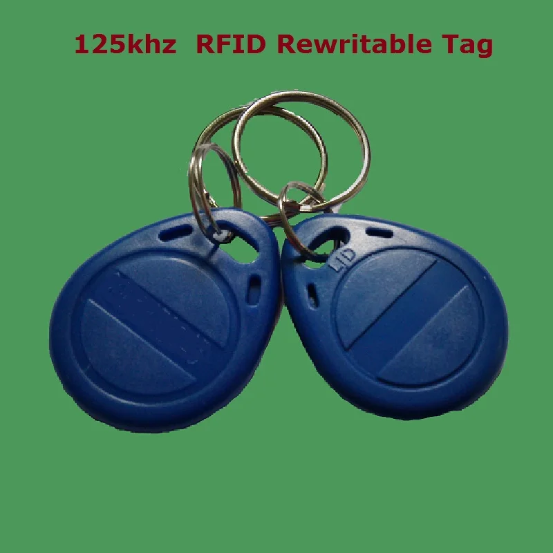 50pcs/Lot 125Khz Proximity RFID EM4305 T5577 Smart ID Card Read and Rewriteable Token Tag Keyfobs Keychains Access Control