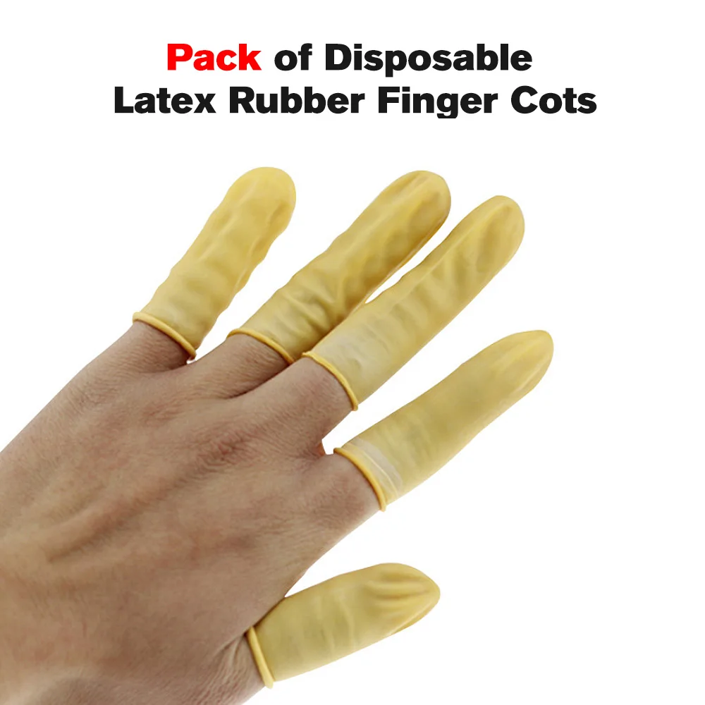 Buy Pack of Disposable Latex Rubber Finger Cots