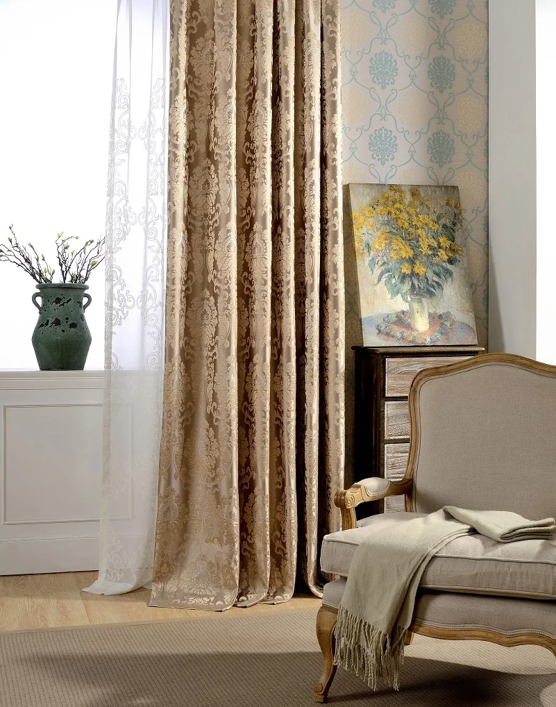 Blau T/üll Vorhang,230x140cm adaada 2er-Set Chenille Jacquard Luxus Vorh/änge f/ür Wohnzimmer Elegante Vorh/änge f/ür Schlafzimmer