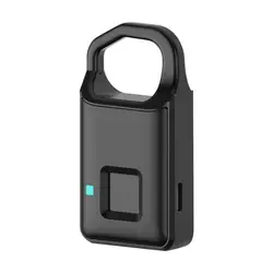 Блокировка отпечатков пальцев USB Перезаряжаемый умный Keyless Anti-Theft чемодан с висячим замком дверной замок автомобиль замок для гаражной