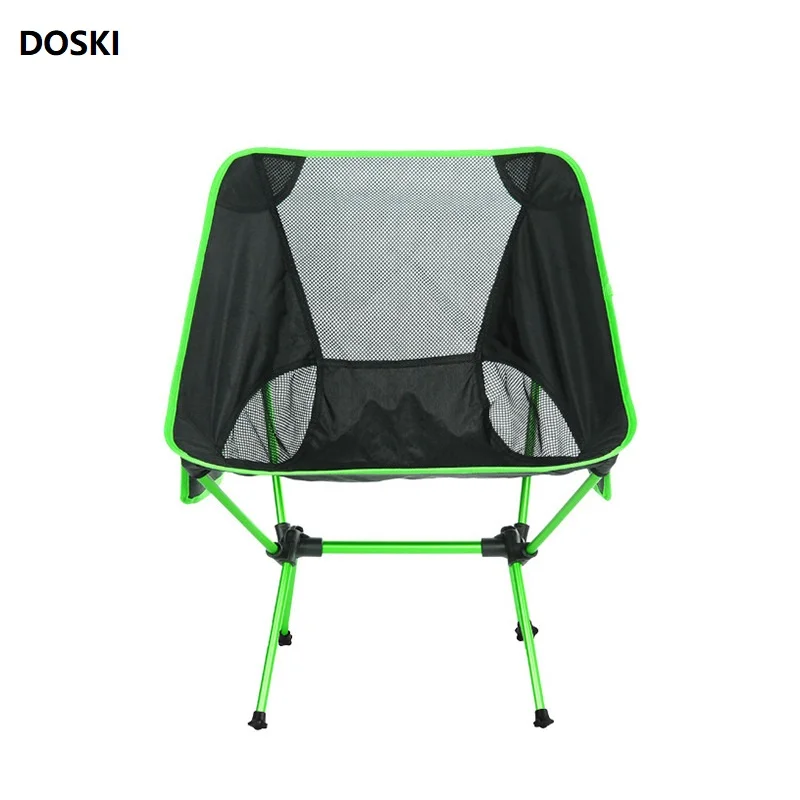 Green folding chair Открытый алюминиевый складной стул портативный стул рыбалки кемпинг стул 600D Оксфорд ткань вне пикника барбекю пляжный стул - Цвет: Green folding chair