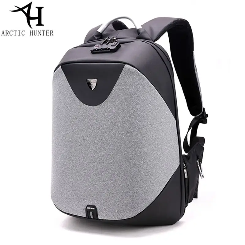 

ARCTIC HUNTER School backpack 15.6 laptop backpacks men Waterproof mochila Casual Business Travel Anti theft Backpack Male Bag