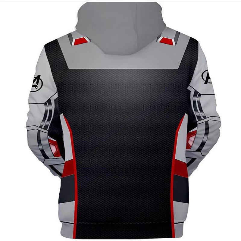 Movie Avengers Endgame Quantum Realm Sweatshirt Jacket Advanced Tech Hoodie Cosplay Costumes superhero Iron Man Hoodies