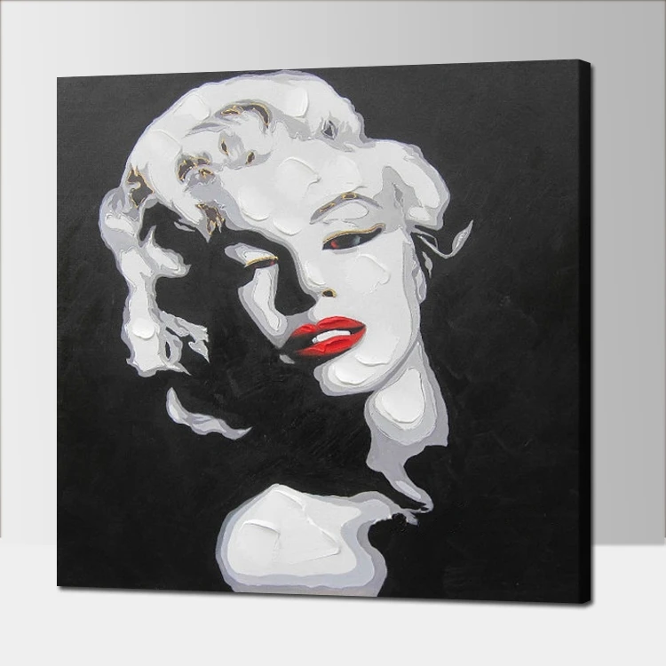 handmade oil painting Sexy Marilyn Monroe Wall Pictures on Canvas Home Decor For Living Room Art nude woman Oil Paintings | Дом и сад