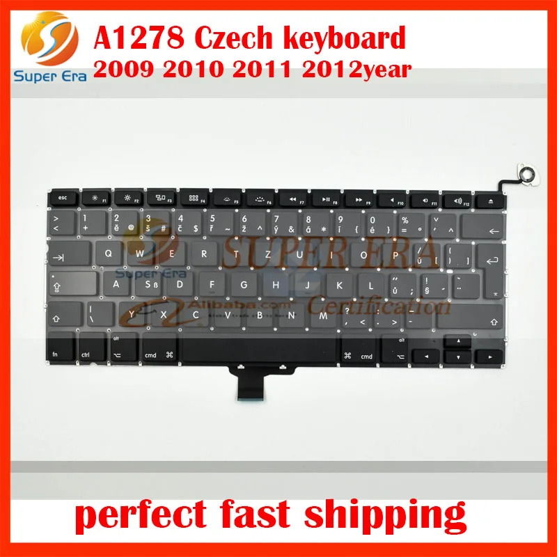 10pcs lot A1278 Czech keyboard clavier For font b Macbook b font Pro 13 A1278 Czech