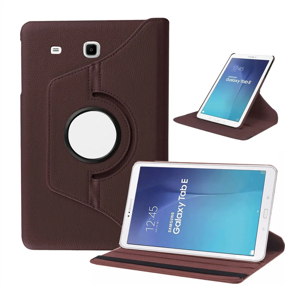 Вращающийся на 360 градусов чехол-подставка для samsung Galaxy Tab E 9,6 дюймов 560 T561 SM-T560 из искусственной кожи флип-чехол для планшета защитный чехол