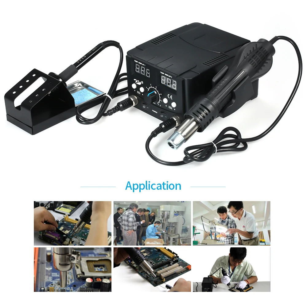 Hot Air Soldering Station Hot Air Gun Handle Hot Air Desoldering Gun Rework Solder Station Desoldering Tool