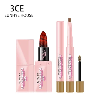 

3CE EUNHYE HOUSE Brand Makeup Set Long-lasting Waterproof Matte Lipsticks Lip Cosmetics Professional Eyebrow Cream Eyebrow Hot