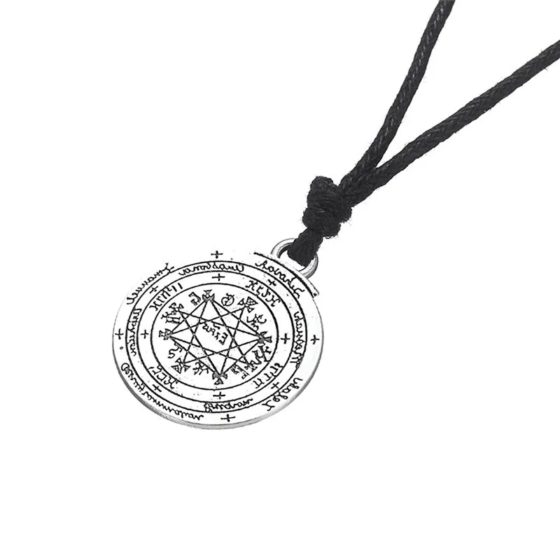 Dawapara ожерелье Соломон печать кулон талисман Pentacle of Jupiter kabbalah Wiccan Большое модное