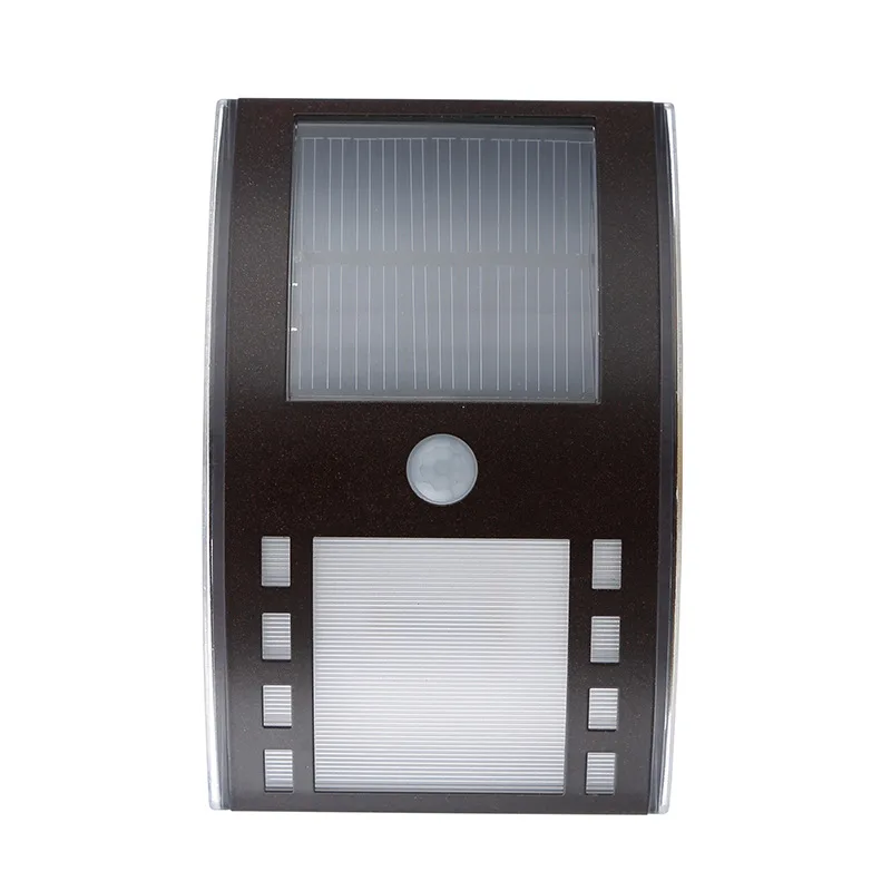 

Stainless steel solar wall lamp 3LED outdoor bright courtyard lamp
