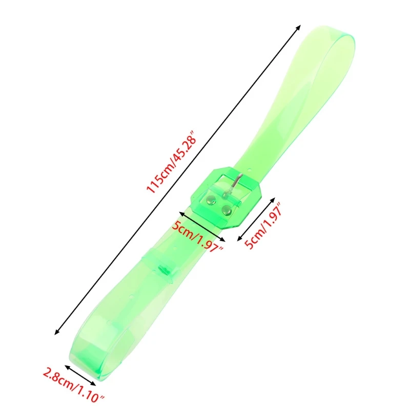 Пояс пластиковый женский прозрачный полимерный Модный женский цветной пояс