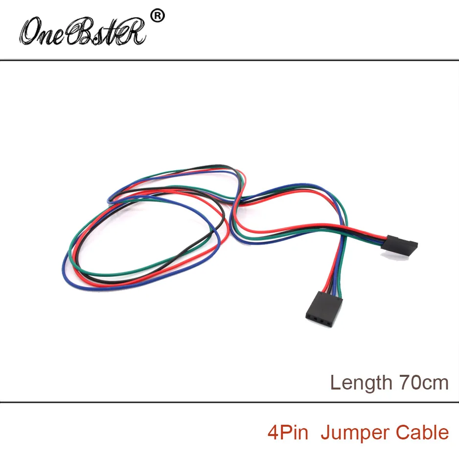 

10Pcs/lot 3D Printer Parts 70cm 4Pin Female-Female Jumper Cable DuPont line A rduino Boards Modules Large Favorably
