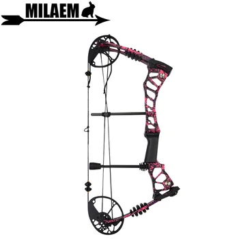 

40-60lbs Archery Compound Bow Adjustable Magnesium Alloy Bow Riser Carbon Fiber Bow Limbs Hunting Target Shooting Accessories