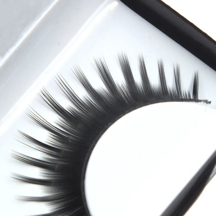 

1 pair Mink eyelashes natural long 3d mink lashes hand made false lashes plastic cotton stalk makeup false eyelash