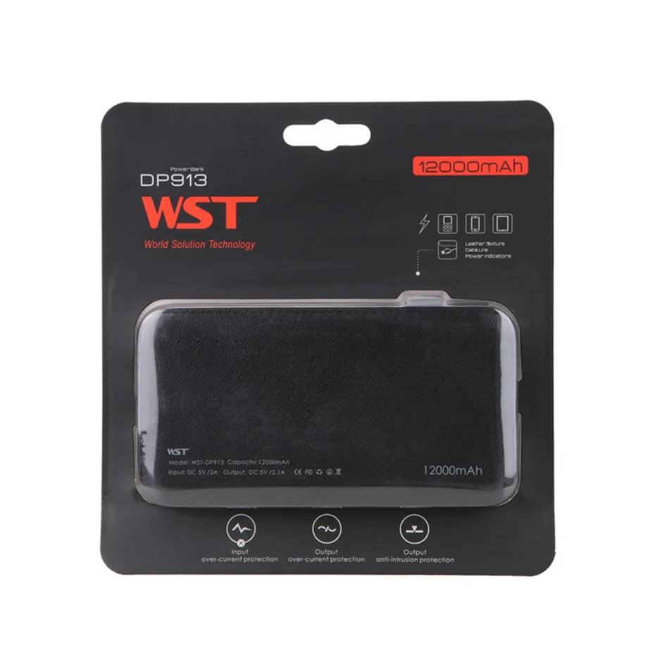 WST 12000mAh Portable Mobile External Battery Phone Power Bank Battery Pack Powerbank For iPhone Samsung Phone Poverbank Charger (11)
