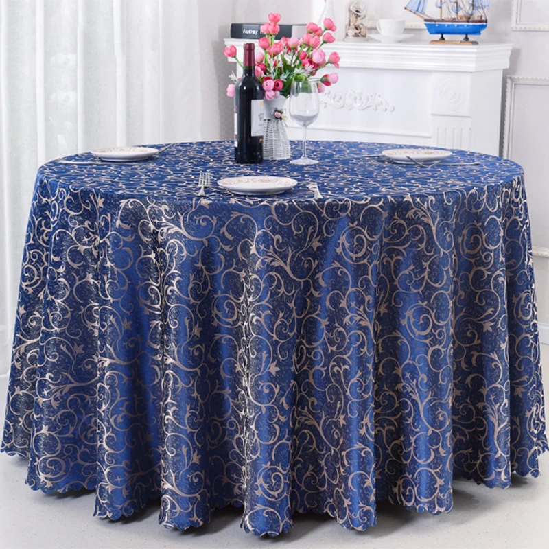  Luxury Jacquard Round Tablecloth Wedding Party Table Covers Hotel Home Dining Rectangular Square Ta