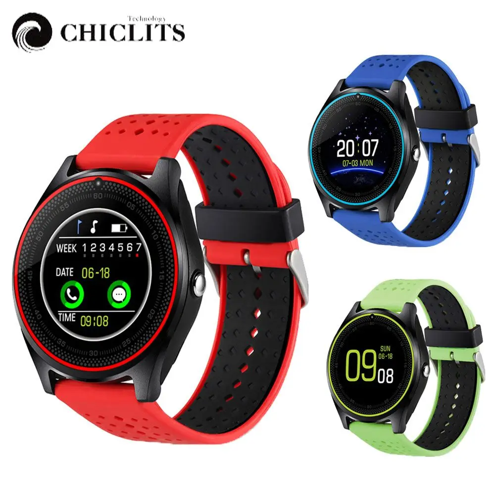 Chiclits Bluetooth Smart Watch V9 DZ09 With Camera Smartwatch Pedometer Health Sport Clock Hours Men Women For Android SIM Card