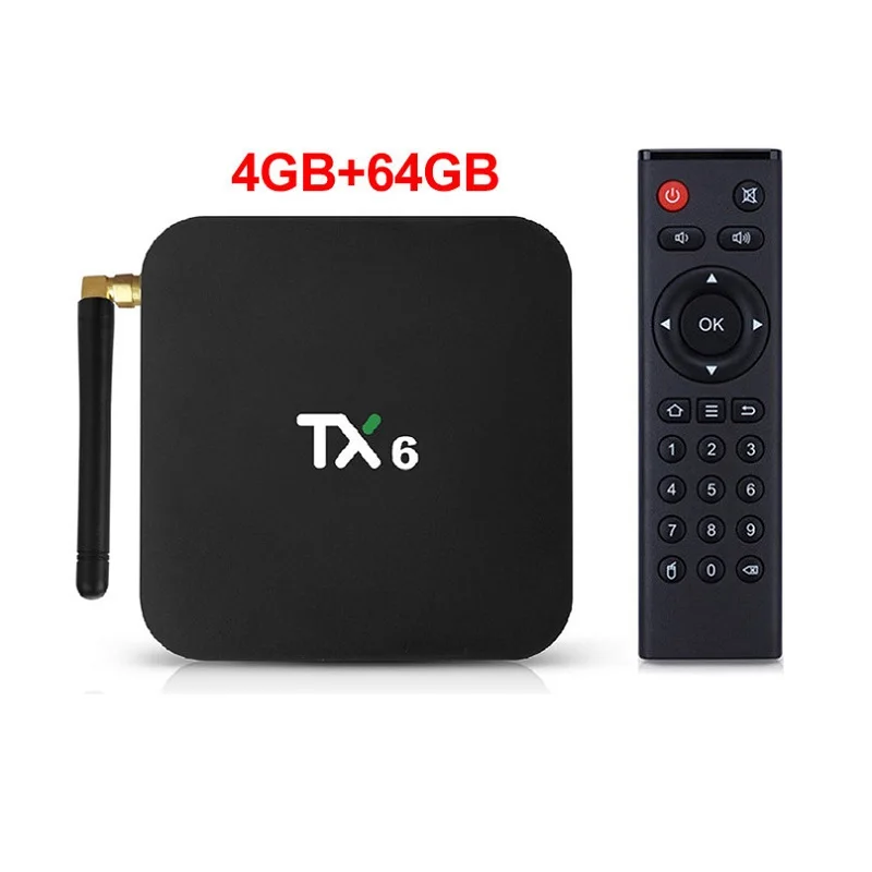 4 ГБ 32 ГБ 64 ГБ Android 9,0 ТВ коробка TX6 Smart tv Box Allwinner H6 четырехъядерный ALICE Wifi HDR 4 к комплект верхней коробки Netflix Media player - Цвет: 4G64G