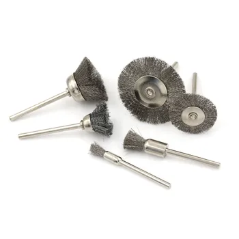 

5Pcs 3mm Polishing Brush Wire Wheel Brushes for Drill Rotary Tool Polishing Grinding Tools Stainless Steel 5/8/15/25/35mm