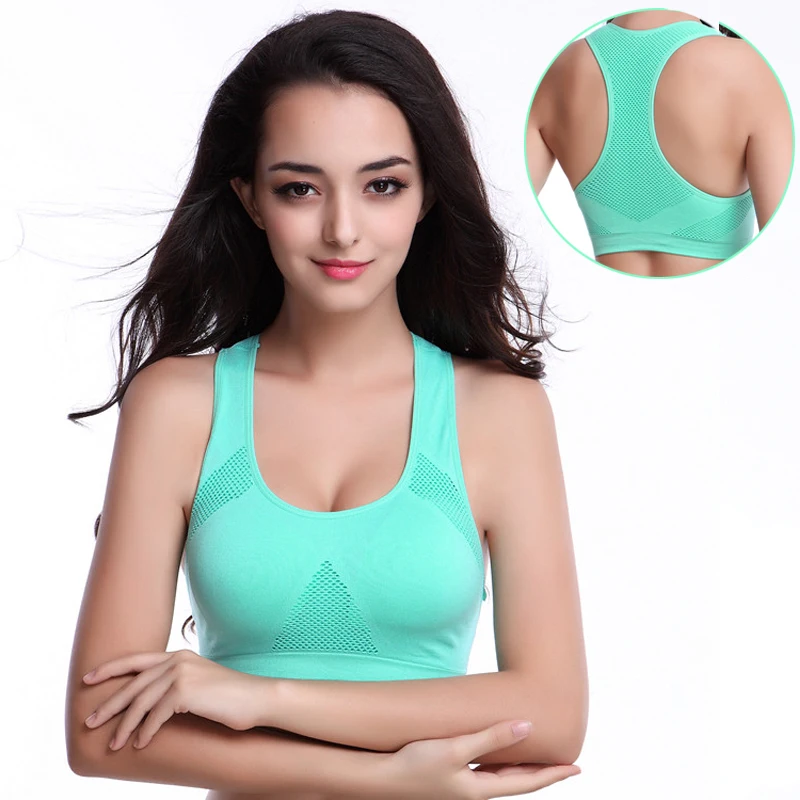 Women's Seamless Double Layer Push Up Comfort Breathable Sport Bra in