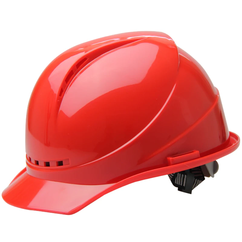 Шлем безопасности, ABS строительные каски дышащие голова Protet анти-разбив работы Кепки труда анти-влияние каску - Цвет: Красный