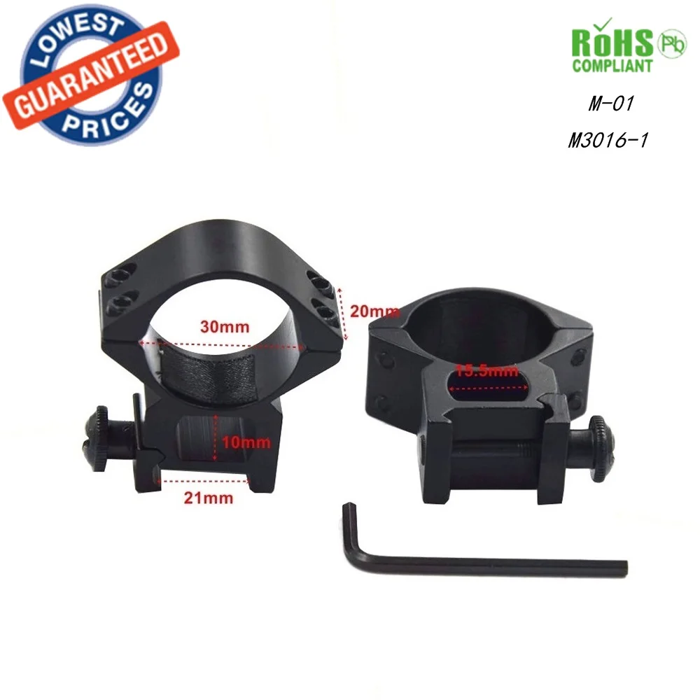 

AloneFire M-01 30mm Weaver Scope Torch Rail Mount 20mm 21MM Picatinny for Flashlight rifle scope 1pair