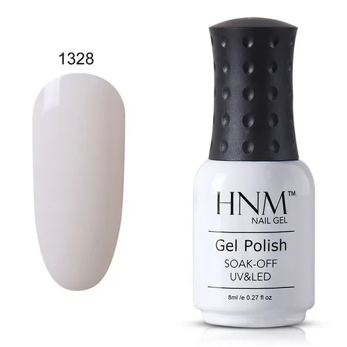 HNM 8 мл гель лак УФ светодиодный светильник цветной гель для ногтей штамповка телесного цвета Гель-лак для ногтей Гибридный лак Желе Гель-лак - Цвет: 1328