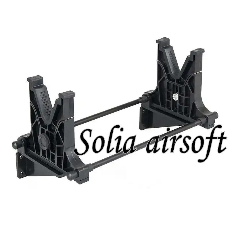 

Tactical Rifle Stand for Hunting Airsoft Gun Scope Mount Black