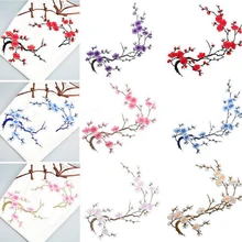 Вышивка большие зимние сладкие патчи Цветок Патчи ткань паста деликатные аксессуары Diy на передачу для рубашки пальто сумка аппликация